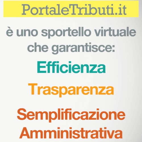 PORTALE TRIBUTI Lo Sportello Tributi Virtuale che garantisce l'accesso on-line a molti servizi erogati dall'ufficio tributi